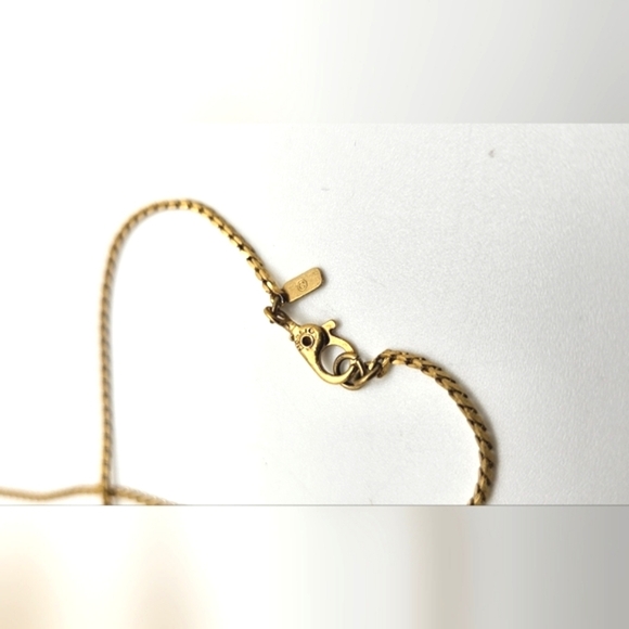 Vintage Monet gold lariat necklace - Picture 6 of 7